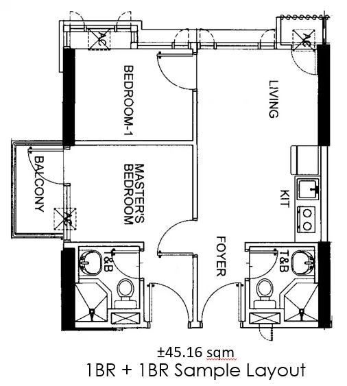 https://manilacondohub-smdc.com/images/properties/mezza/unit-layouts/03 - MEZZA - 1BR + 1BR Sample Layout (+45.16sqm).webp